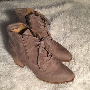 Franco Sarto Marissa Lace up side zip ankle boot